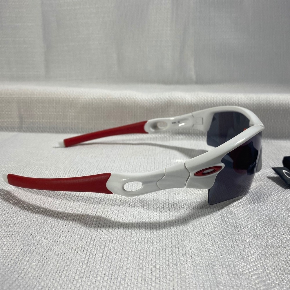 Oakley Radar Path Sunglasses White Red Blue Lens Sport Shield 09-6712 - Picture 4 of 11
